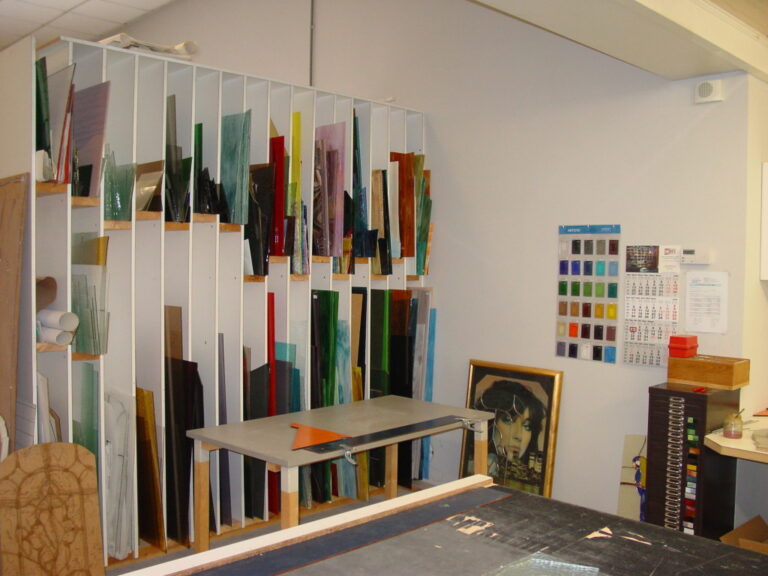 Glasramen: gekleurd glas
