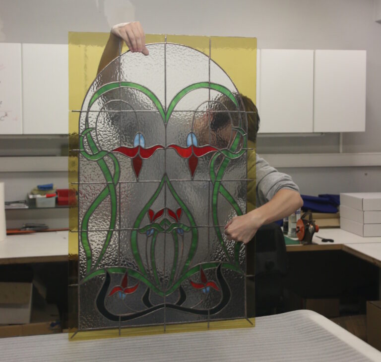 Glasramen met tekening